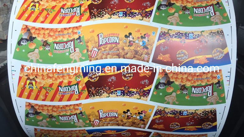 Macchina per la stampa di tazze/sacchi di carta multicolore con struttura di incisione rotativa per stampa a caratteri