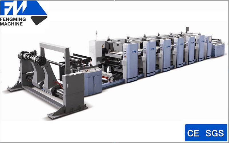 Max. 1830 mm Maglietta ad alta velocità per la stampa flessibile di cartoni di carta 150 m/min Velocità di stampa