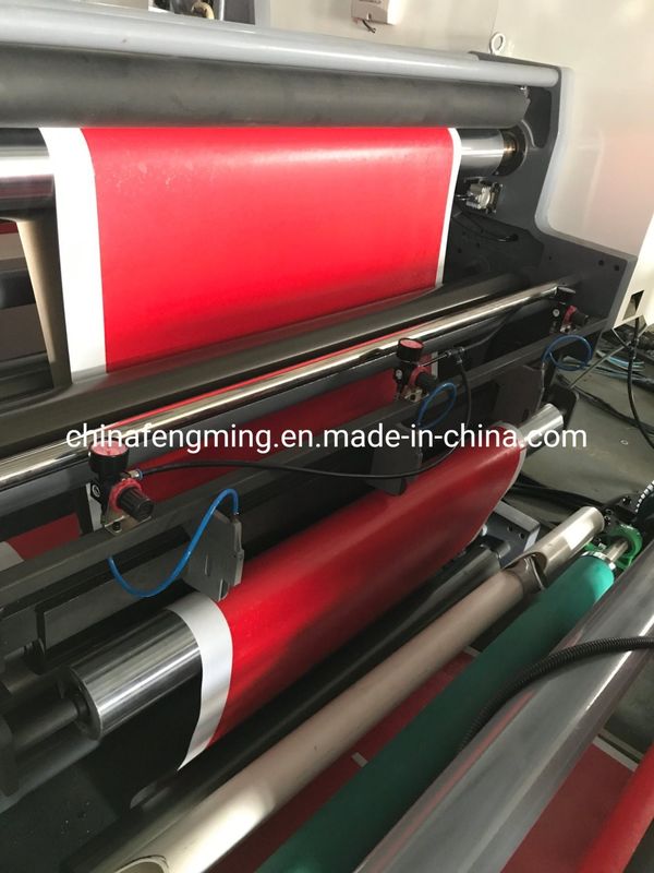 Macchina di stampa a confezione rossa multicolore FM-B con unità di incisione e incisione in linea