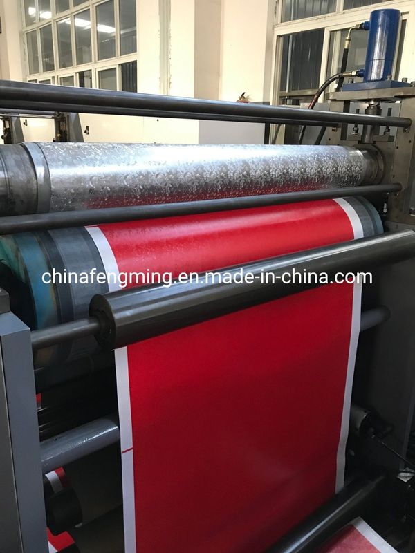 Macchina di stampa a confezione rossa multicolore FM-B con unità di incisione e incisione in linea