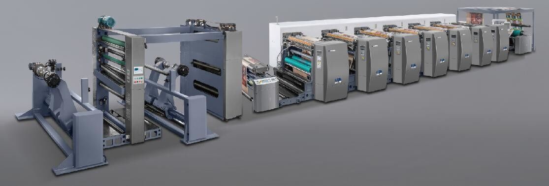 Macchina di stampa flessibile ad alta velocità a base di inchiostro ad acqua per carta 60-400GSM