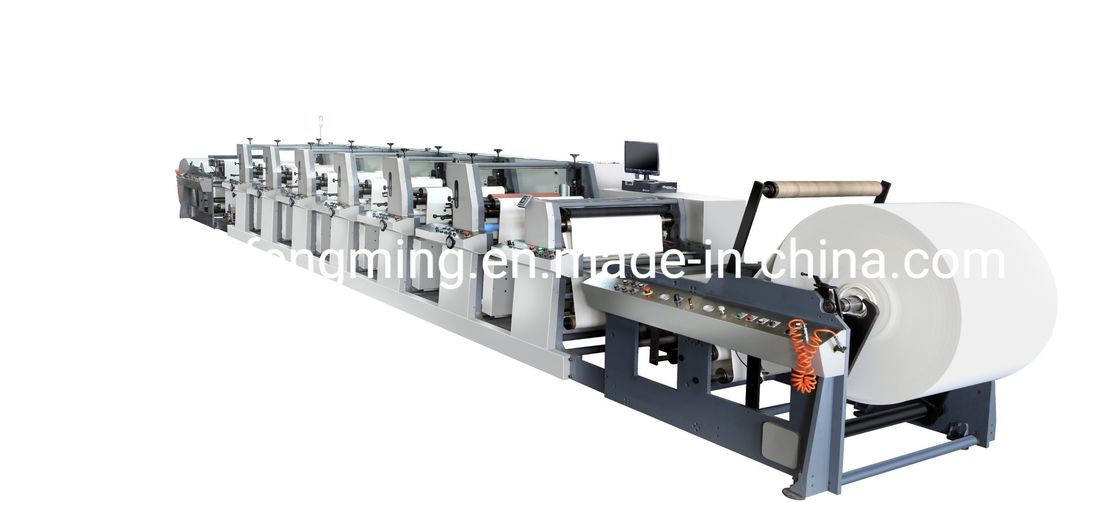 2 colori Flexografica macchina da stampa 1020mm con anilox ceramica rullo e UV IR asciugatrice