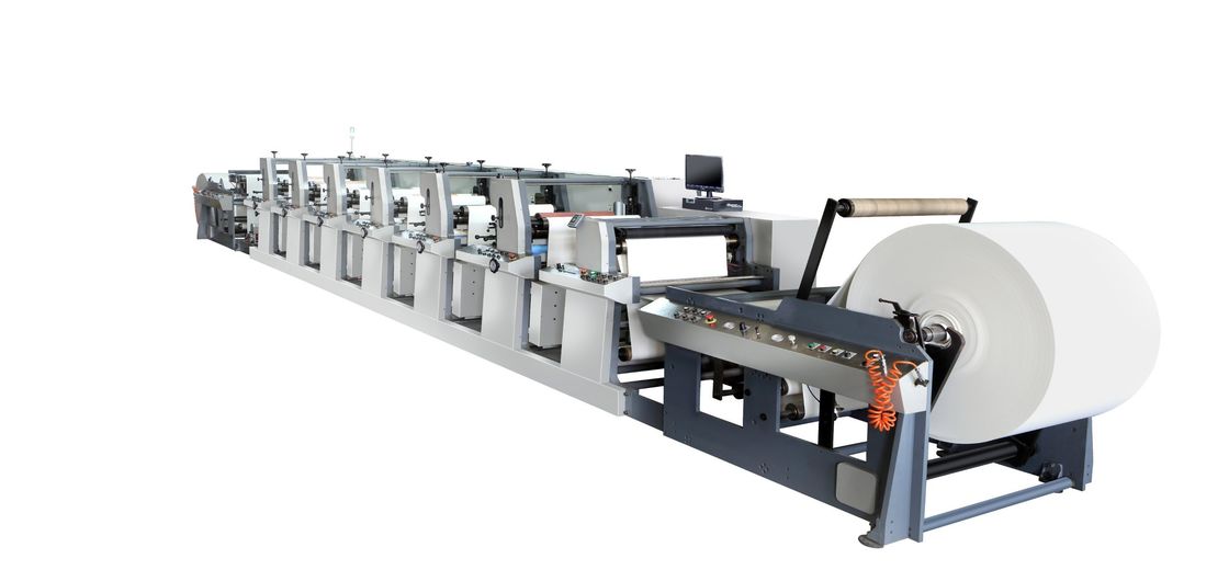 Fornitura di corrente 380V 3pH 50Hz Fengming Sei colori unità di tipo carta Flexo macchina da stampa