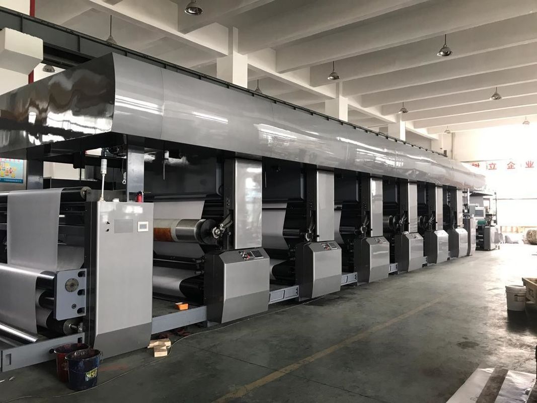 Macchina per la stampa flessibile carta cartonata a larga gamma con alimentazione a 380V 3pH 50Hz e 7 colori