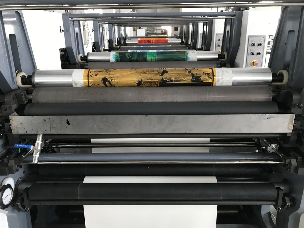 Macchina per la stampa a doppia flessibilità con rivestimento in PE, di diametro di 100 mm e asciugatrice UV-IR
