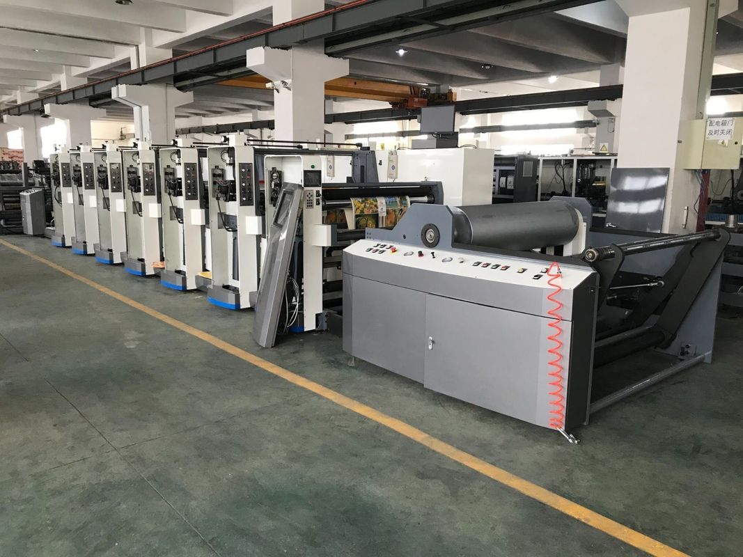 Macchina per la stampa a doppia flessibilità con rivestimento in PE, di diametro di 100 mm e asciugatrice UV-IR