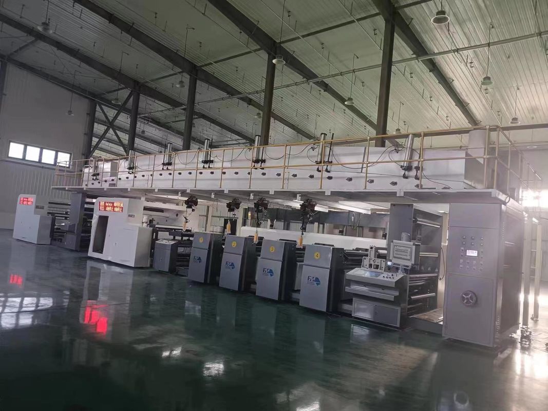 Velocità meccanica massima 150 m/min Unità di stampa flessibile per grande giratore di diametro 1524 mm