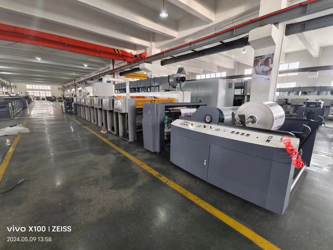 240 m/min Servo Control FM-CS Flexographic Printing Machine con diametro di 100 mm di rulli