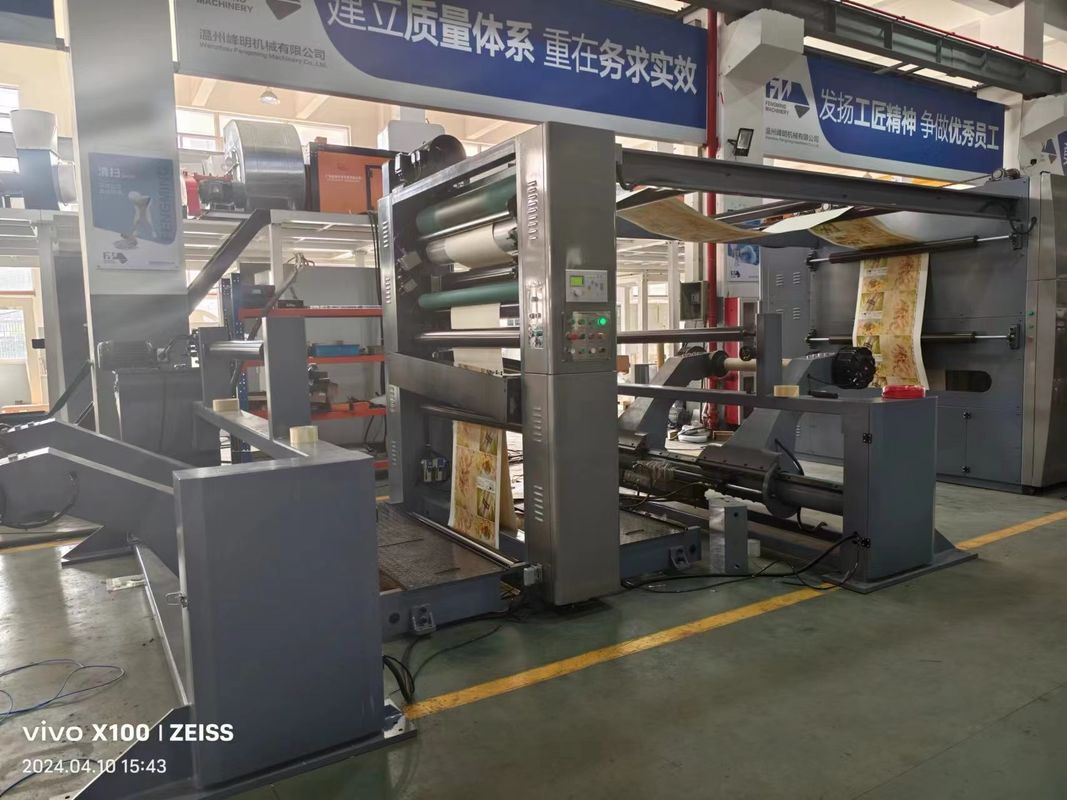 240 m/min Servo Control FM-CS Flexographic Printing Machine con diametro di 100 mm di rulli
