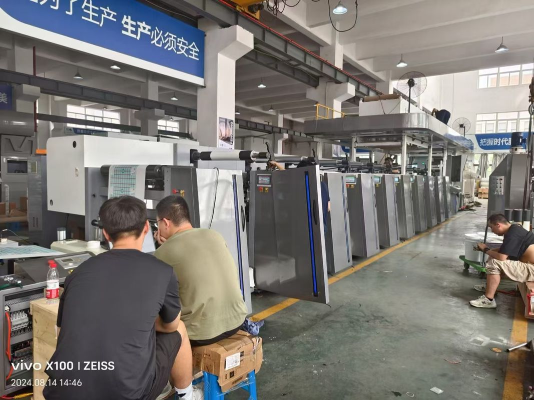 Macchine di stampa servo orizzontali flessibili automatiche per tipografie e impianti di produzione