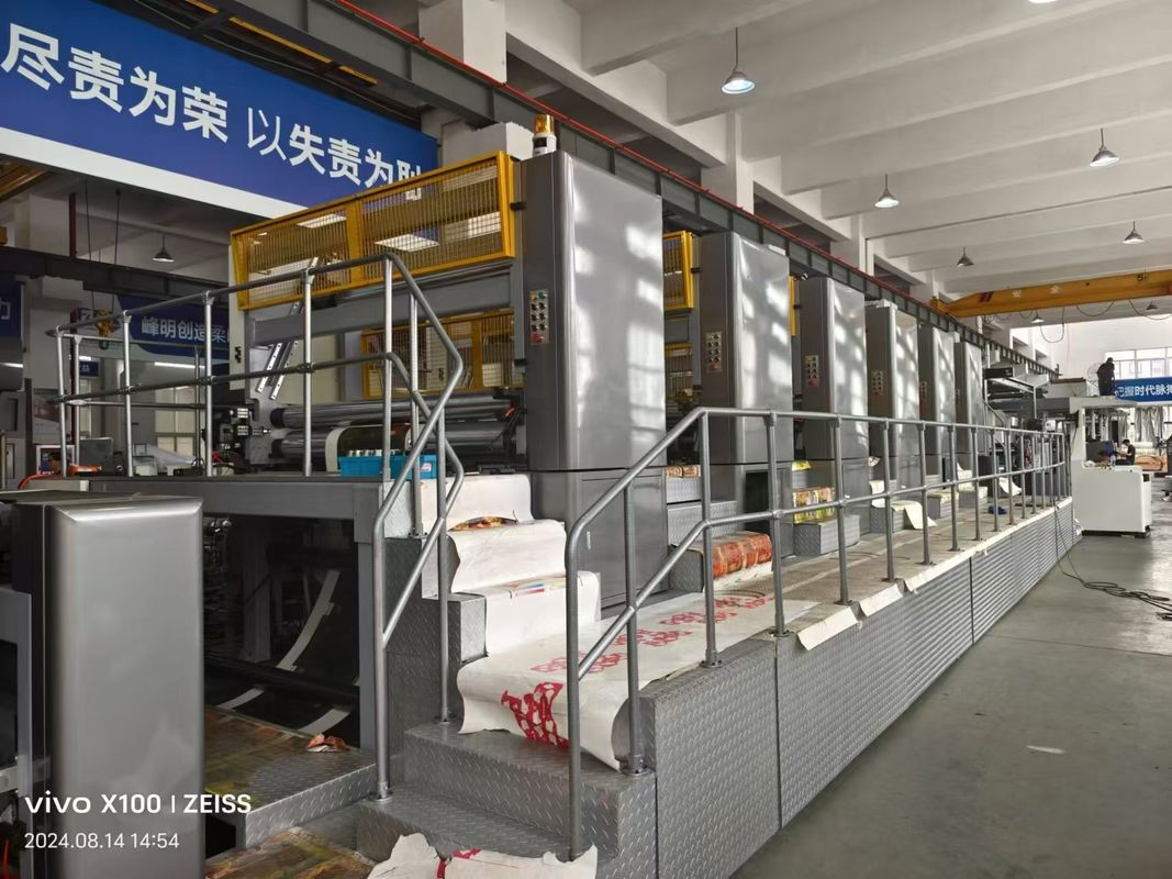 Auto Flexo Machine lato anteriore 9 colori lato posteriore 1 colori
