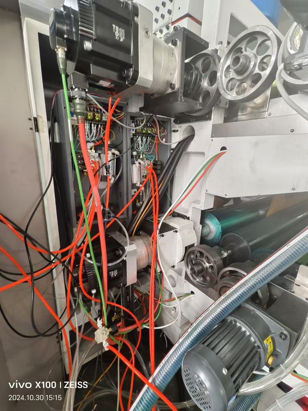 Macchina di stampa flexo a catena a cascata con pulsanti di corsa / arresto