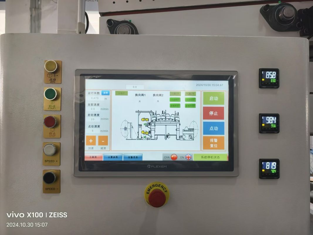 Controllo della frequenza della velocità del motore Cascading Flexo Stampa macchina per diverse velocità di stampa