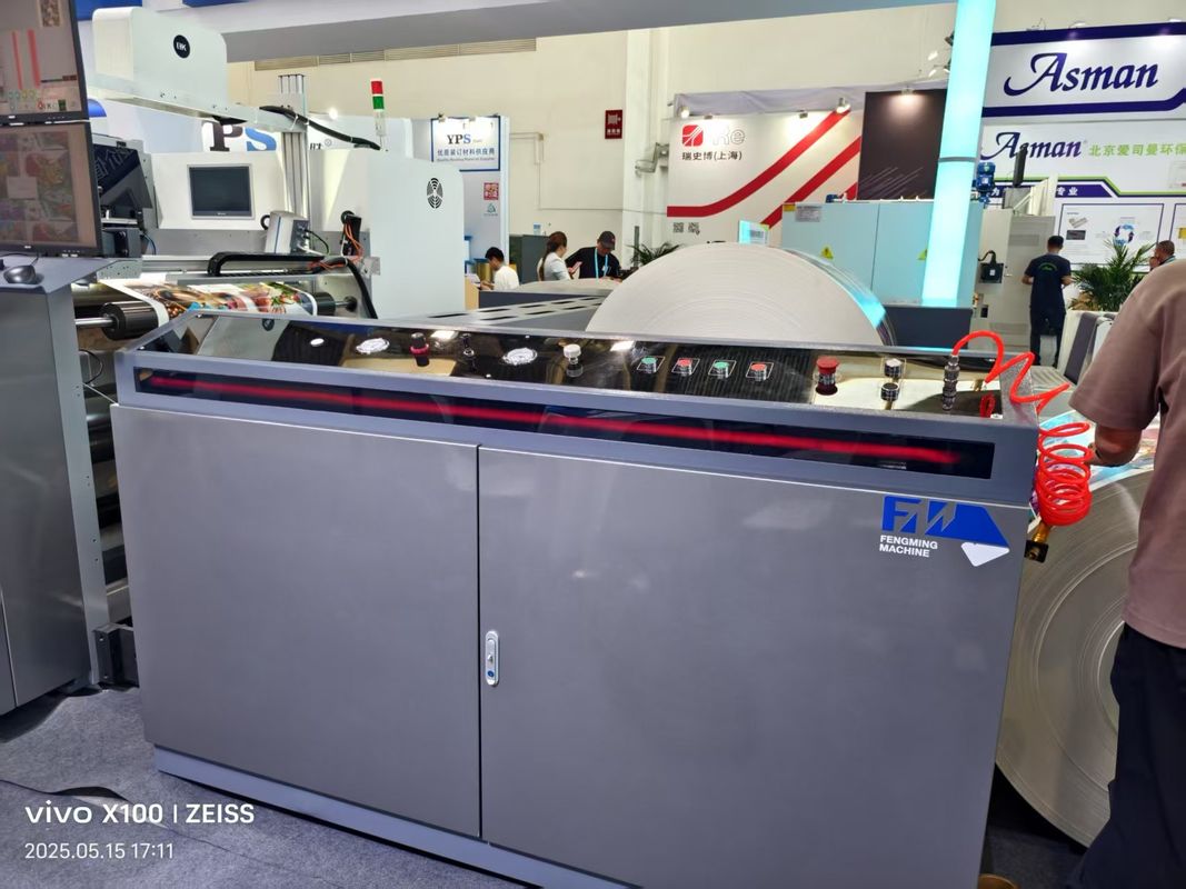 Macchina da stampa flessografica UV a 6 colori ad alta velocità automatica, tipo unità a petalo