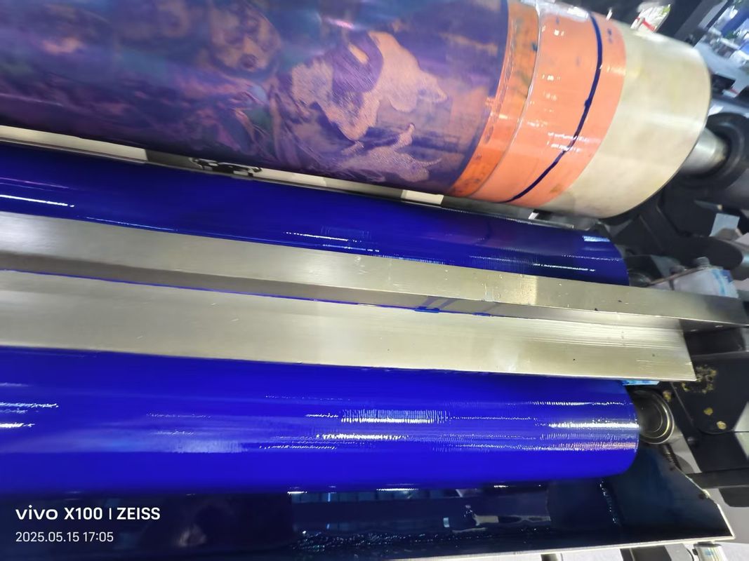 Macchina da stampa flessografica UV a 6 colori ad alta velocità automatica, tipo unità a petalo