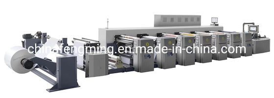 FM-CS Servo Driving Flexo Printing Machine con struttura di incisione rotante